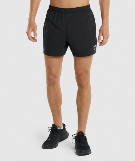 Men's Gymshark Arrival 5" Shorts Black | CA 50A736